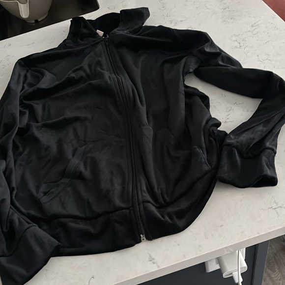 Black Velour oversized sweatshirt Sz XXL - Picture 11 of 13